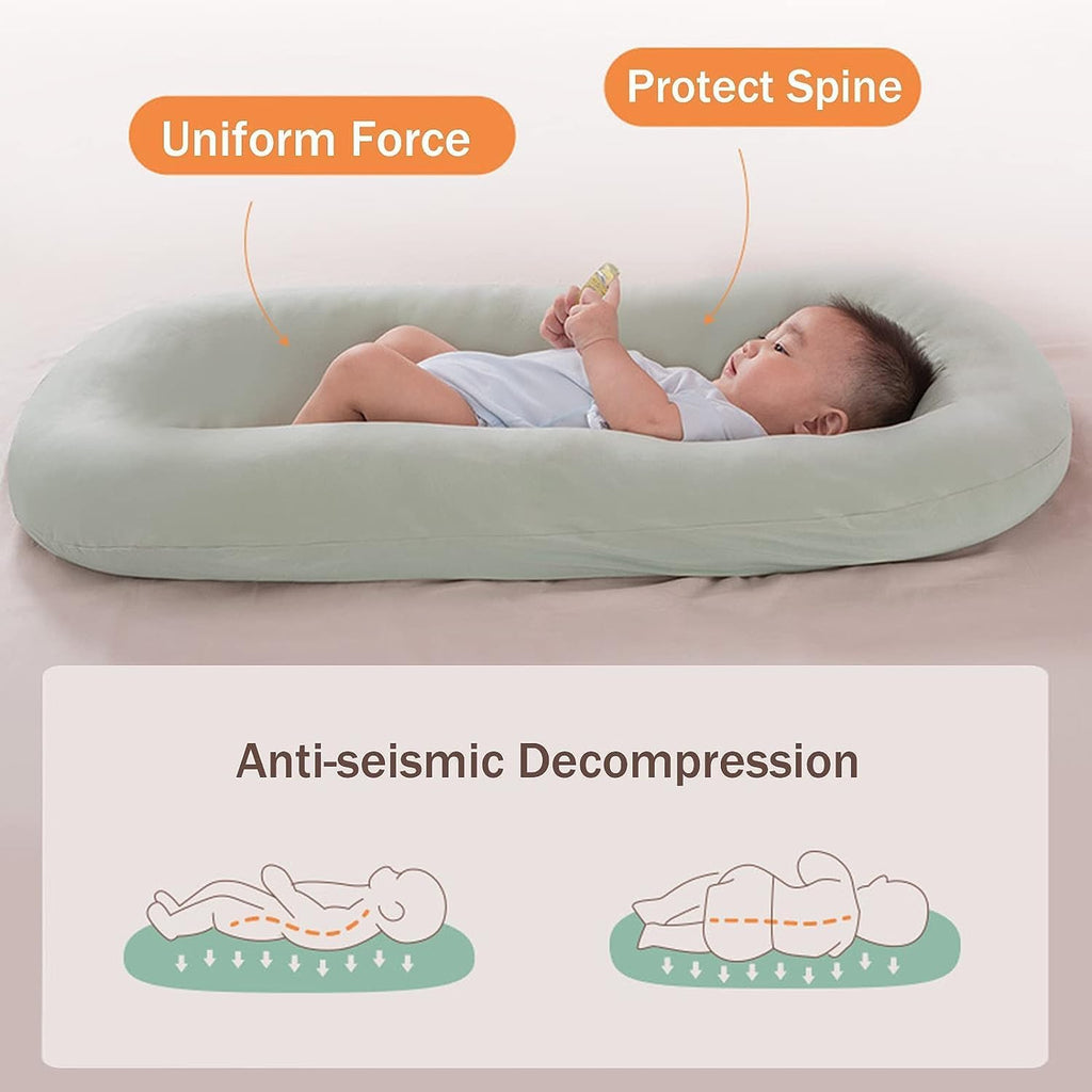 Cojín para Bebés - Algodón Suave | Nido para Bebés 0-24 Meses