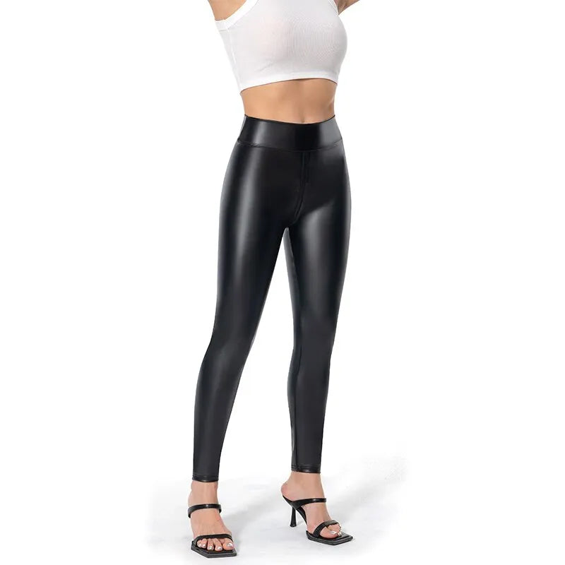 Camila™ Leggings de Cuero Sintético