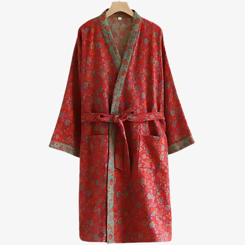 KIMONARA – Kimono-bañador de algodón orgánico para comodidad diaria transpirable