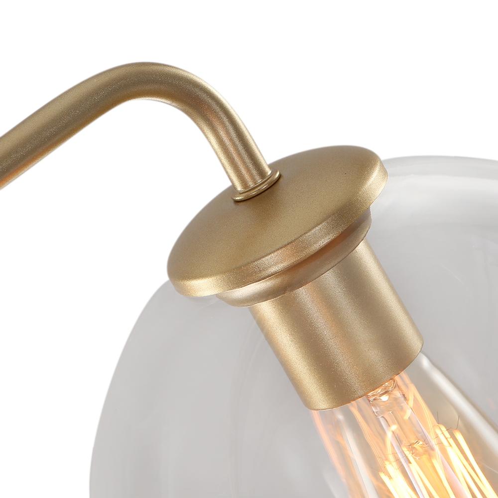 Lámpara de Techo Sputnik de Burbuja de Vidrio Claro de 5 Luces