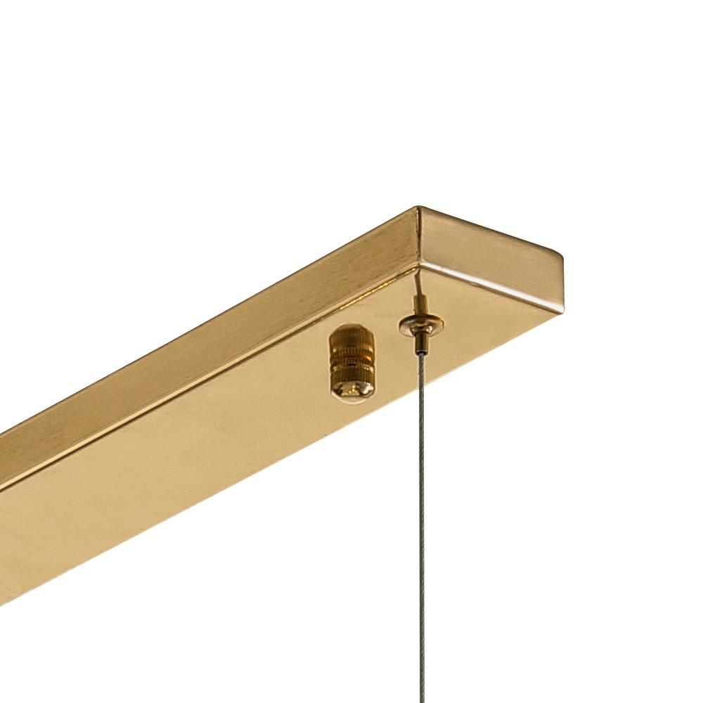 Candelabro Moderno Lineal de Cristal de 9 Luces