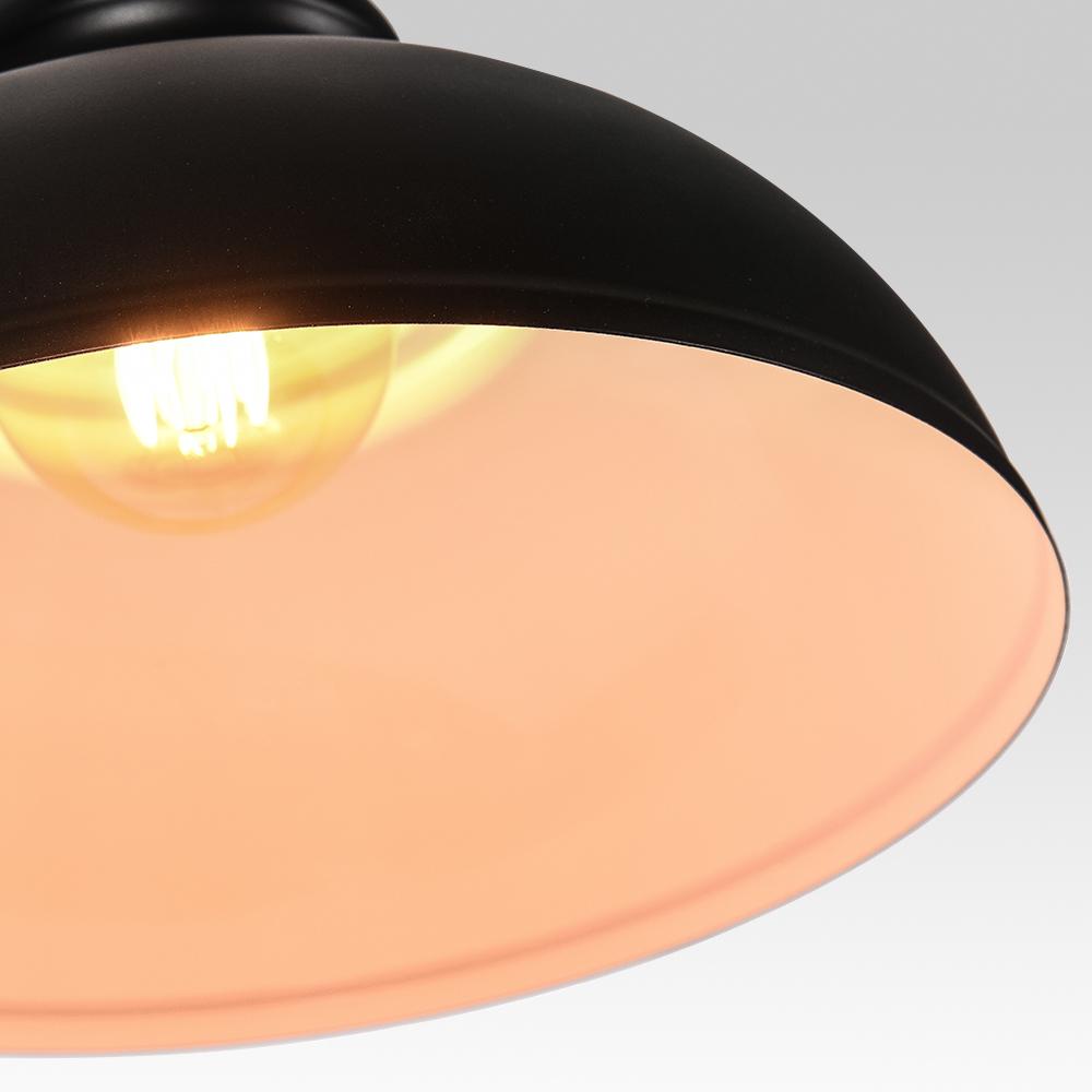Lámpara Colgante Dome Industrial Negra