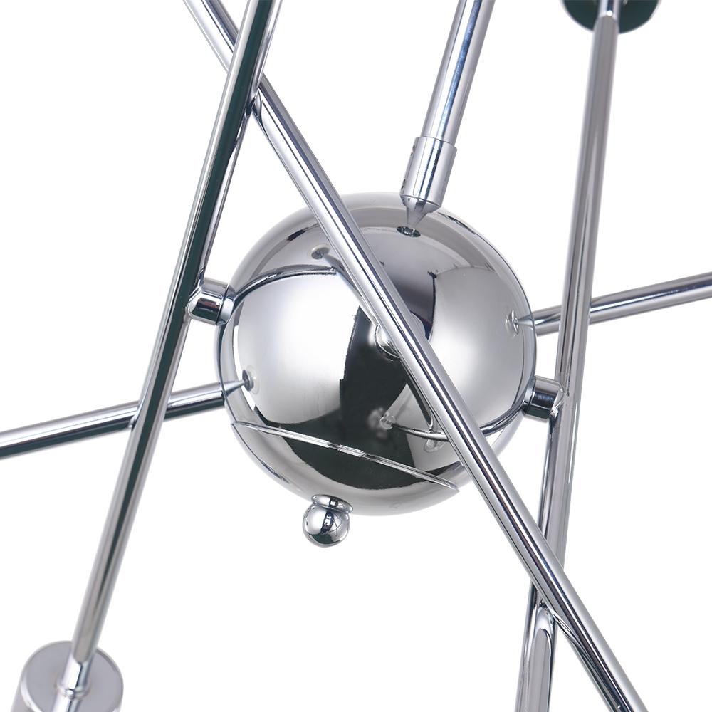 Candelabro Sputnik de Metal Moderno de Mediados de Siglo
