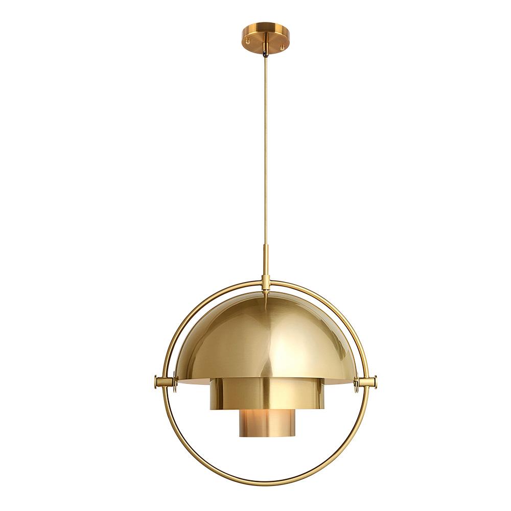Lámpara colgante de metal moderna de 1 luz con diseño cambiante
