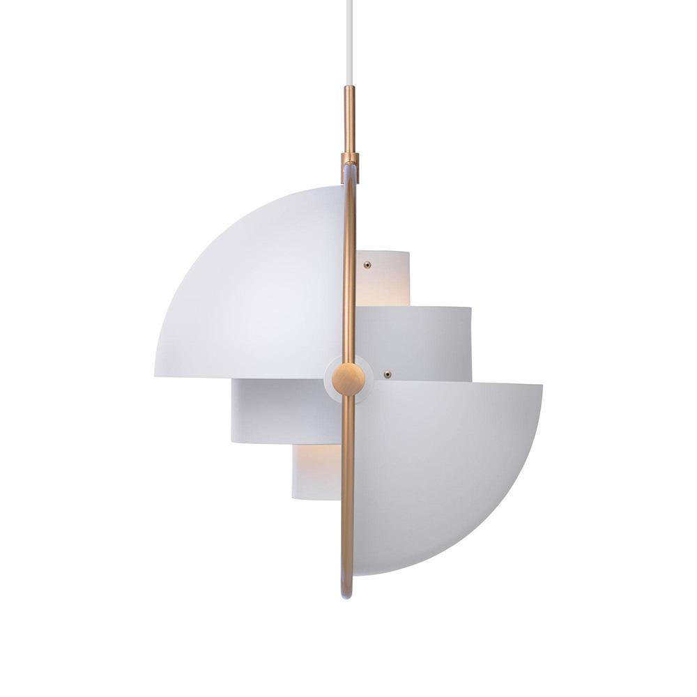 Lámpara colgante de metal moderna de 1 luz con diseño cambiante