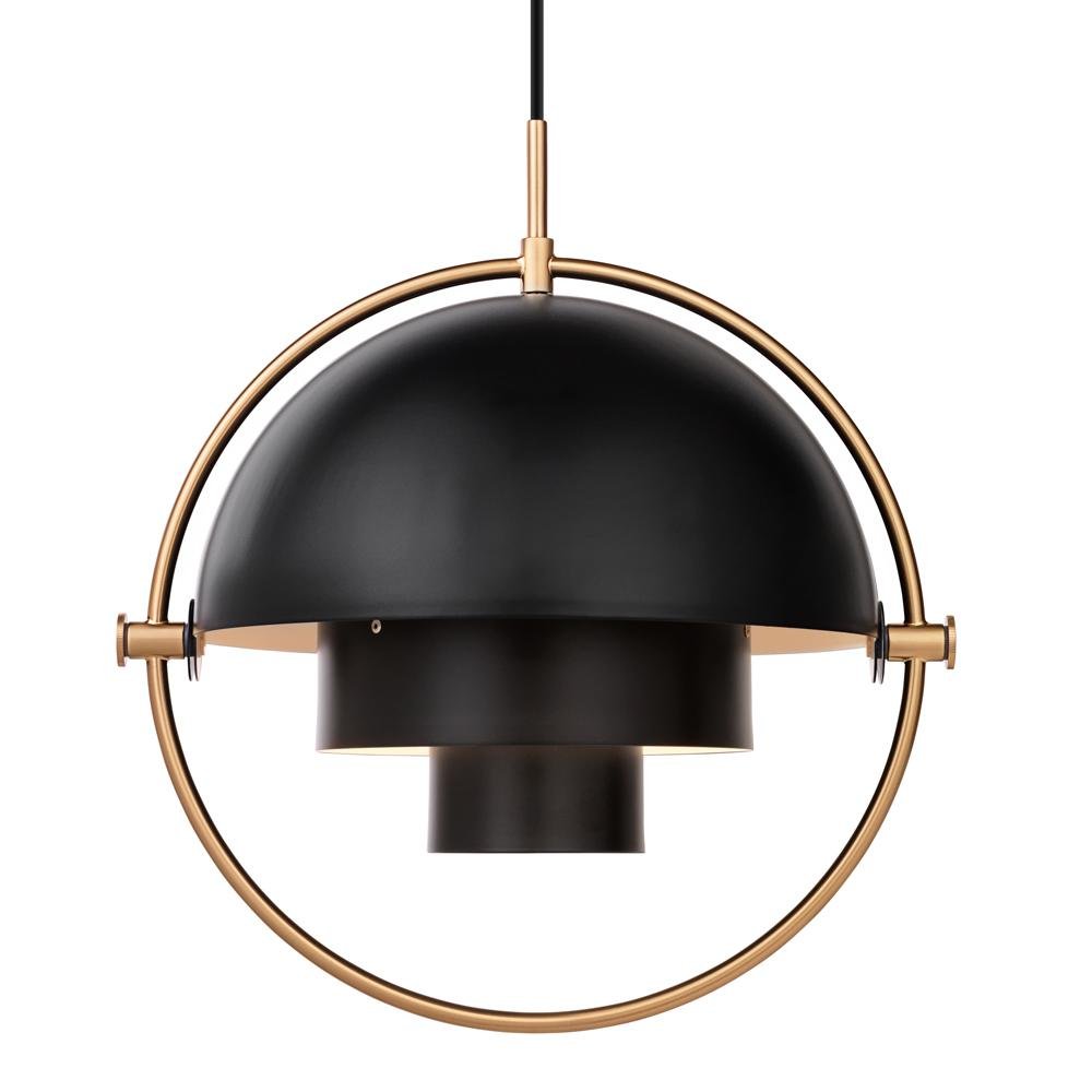 Lámpara colgante de metal moderna de 1 luz con diseño cambiante
