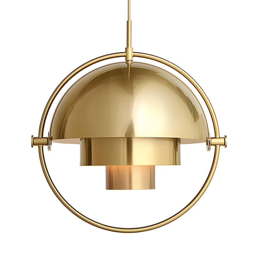 Lámpara colgante de metal moderna de 1 luz con diseño cambiante