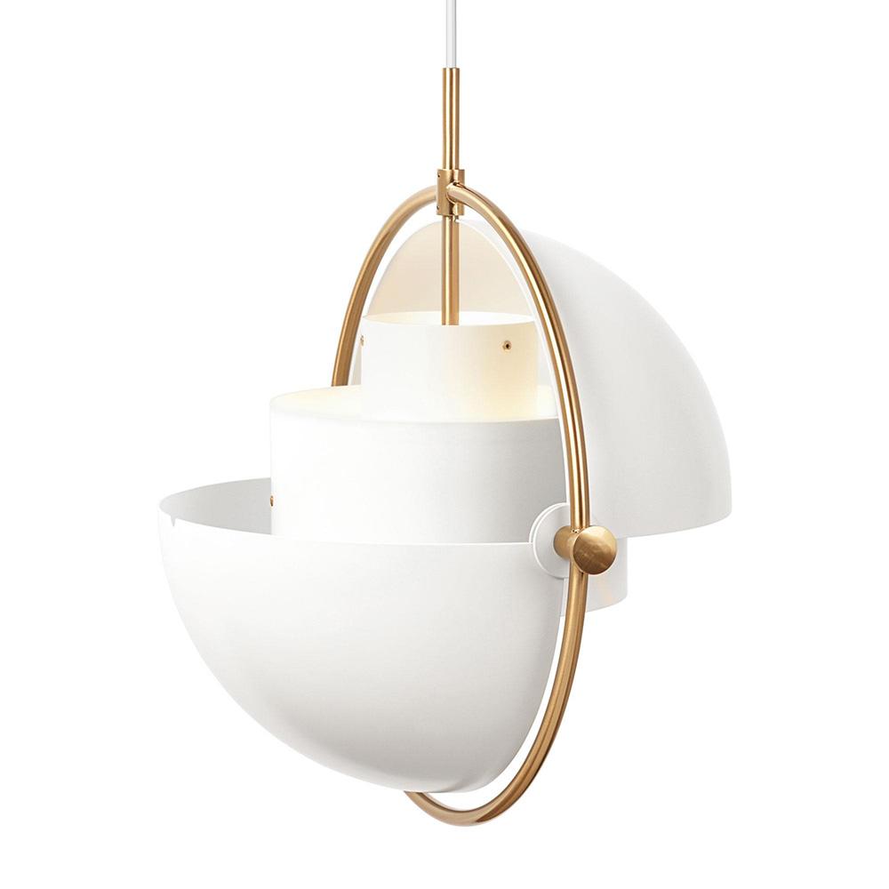 Lámpara colgante de metal moderna de 1 luz con diseño cambiante