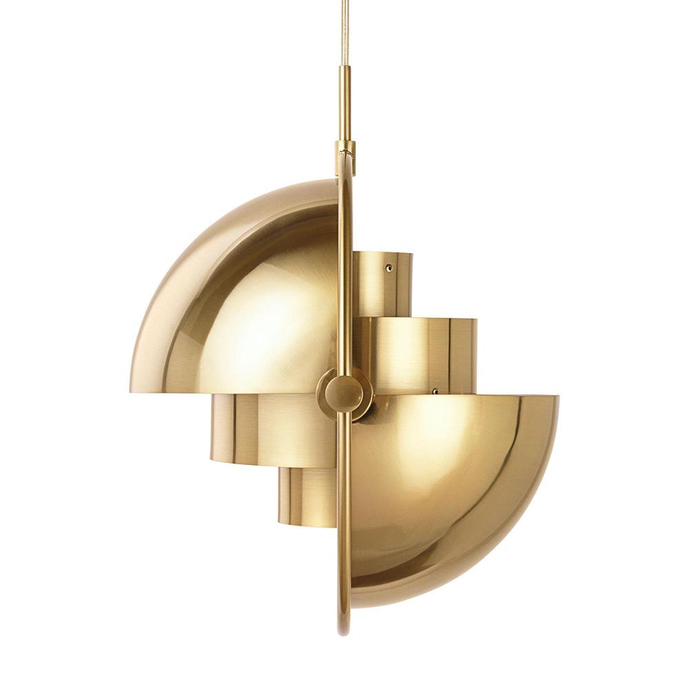 Lámpara colgante de metal moderna de 1 luz con diseño cambiante