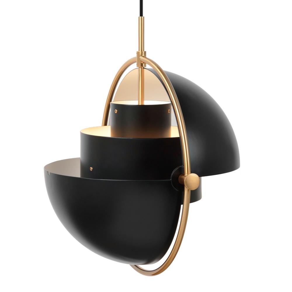 Lámpara colgante de metal moderna de 1 luz con diseño cambiante