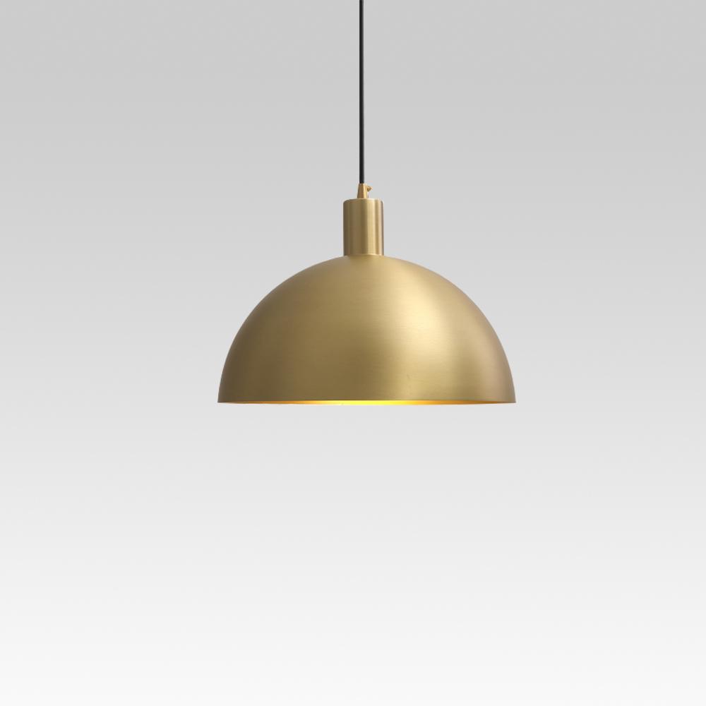 Luz Colgante Industrial de Metal Dome de Estilo Moderno de Mediados de Siglo