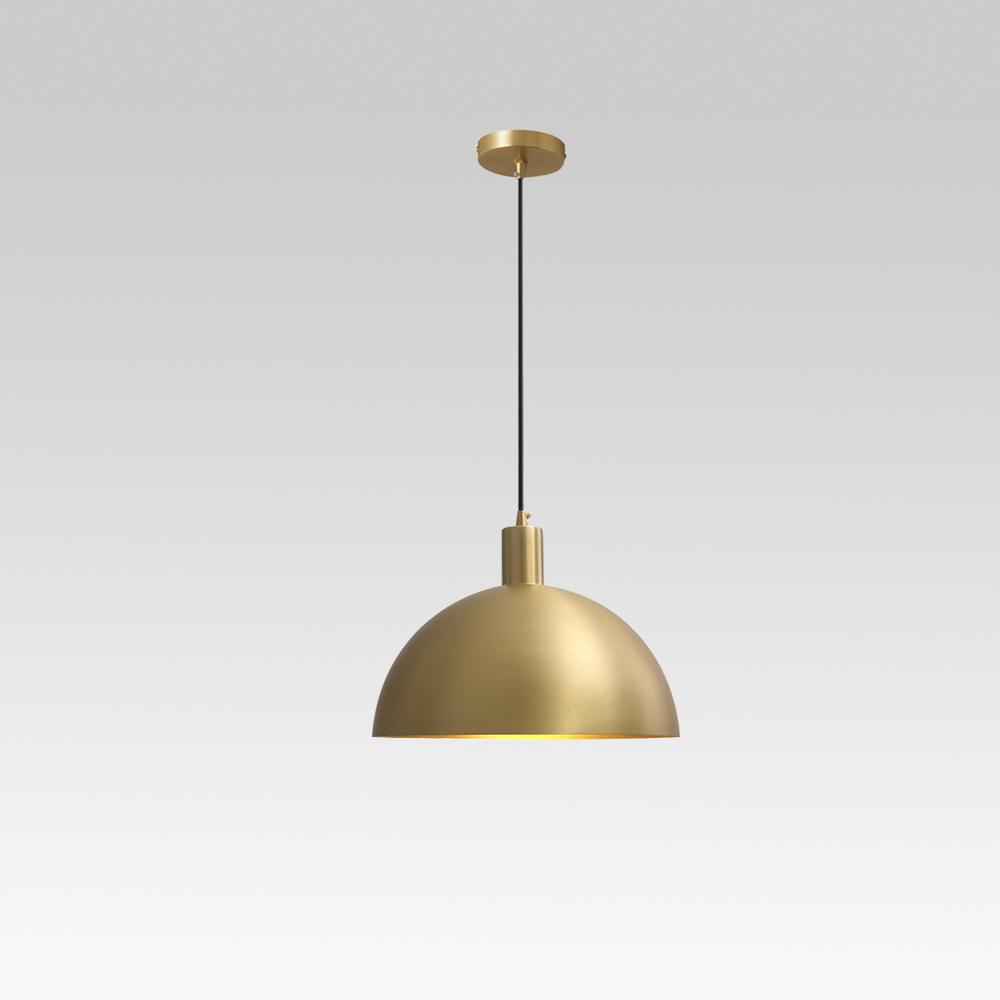 Luz Colgante Industrial de Metal Dome de Estilo Moderno de Mediados de Siglo