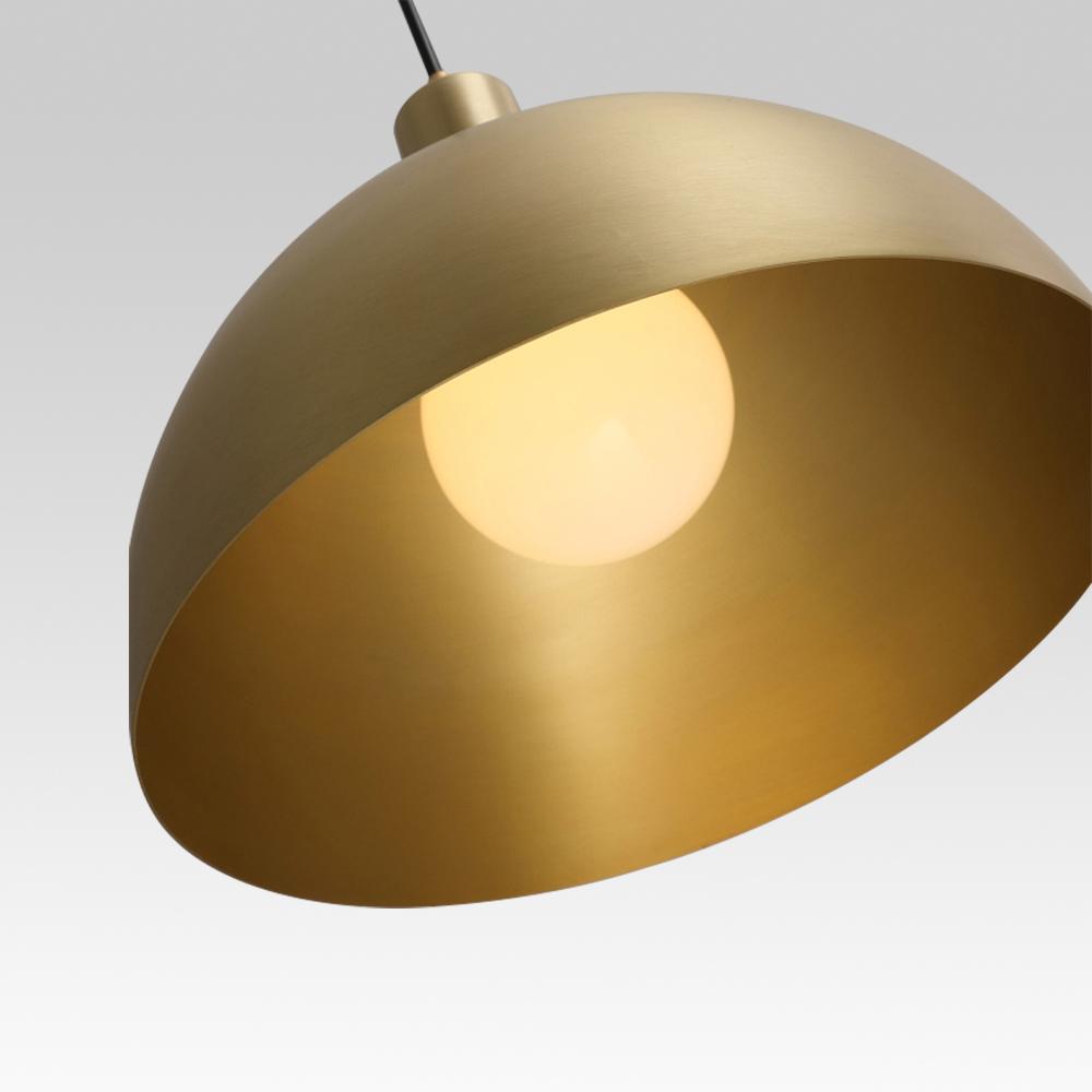 Luz Colgante Industrial de Metal Dome de Estilo Moderno de Mediados de Siglo