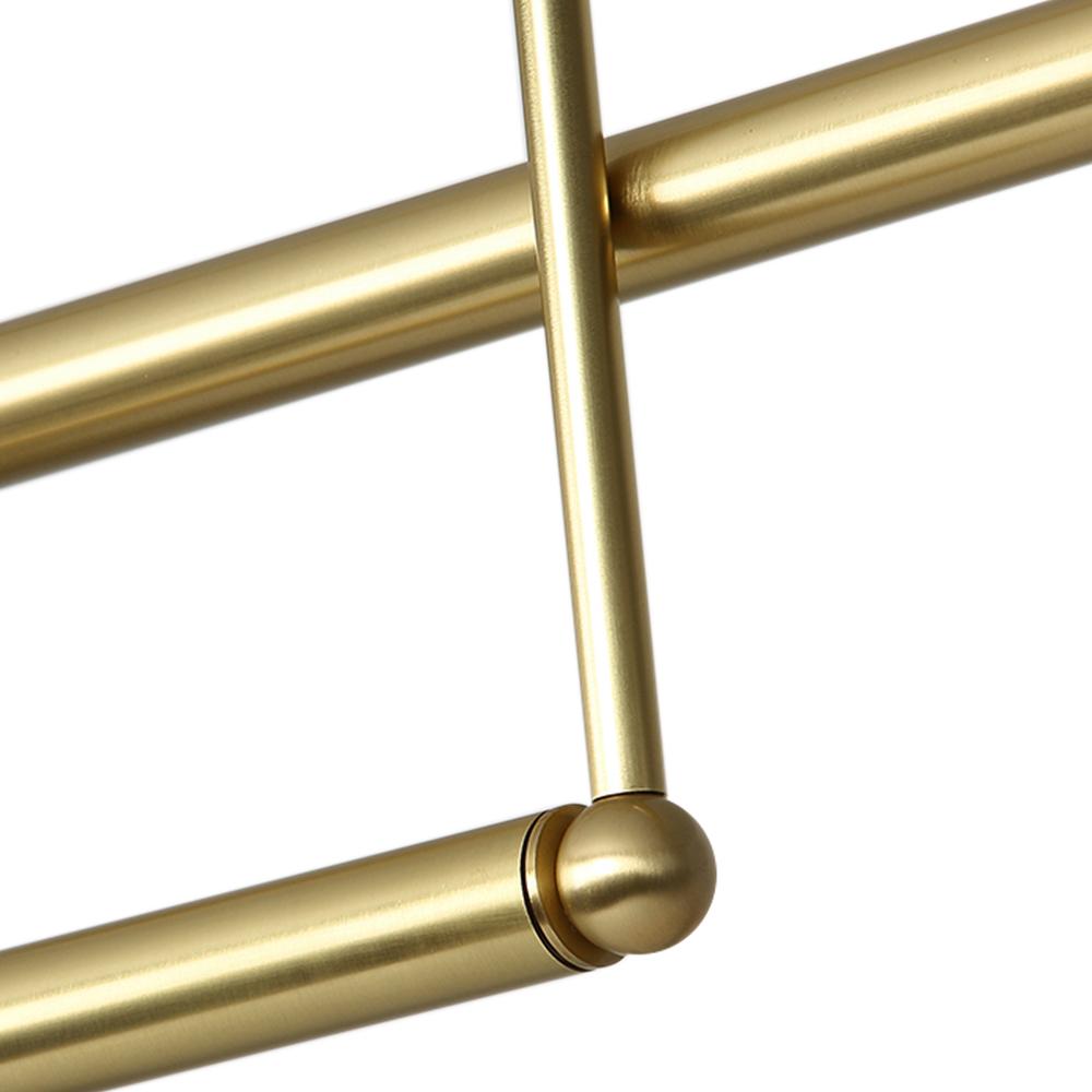 Candelabro Lineal de Vidrio en Forma de Globo de Estilo Moderno de Mediados de Siglo