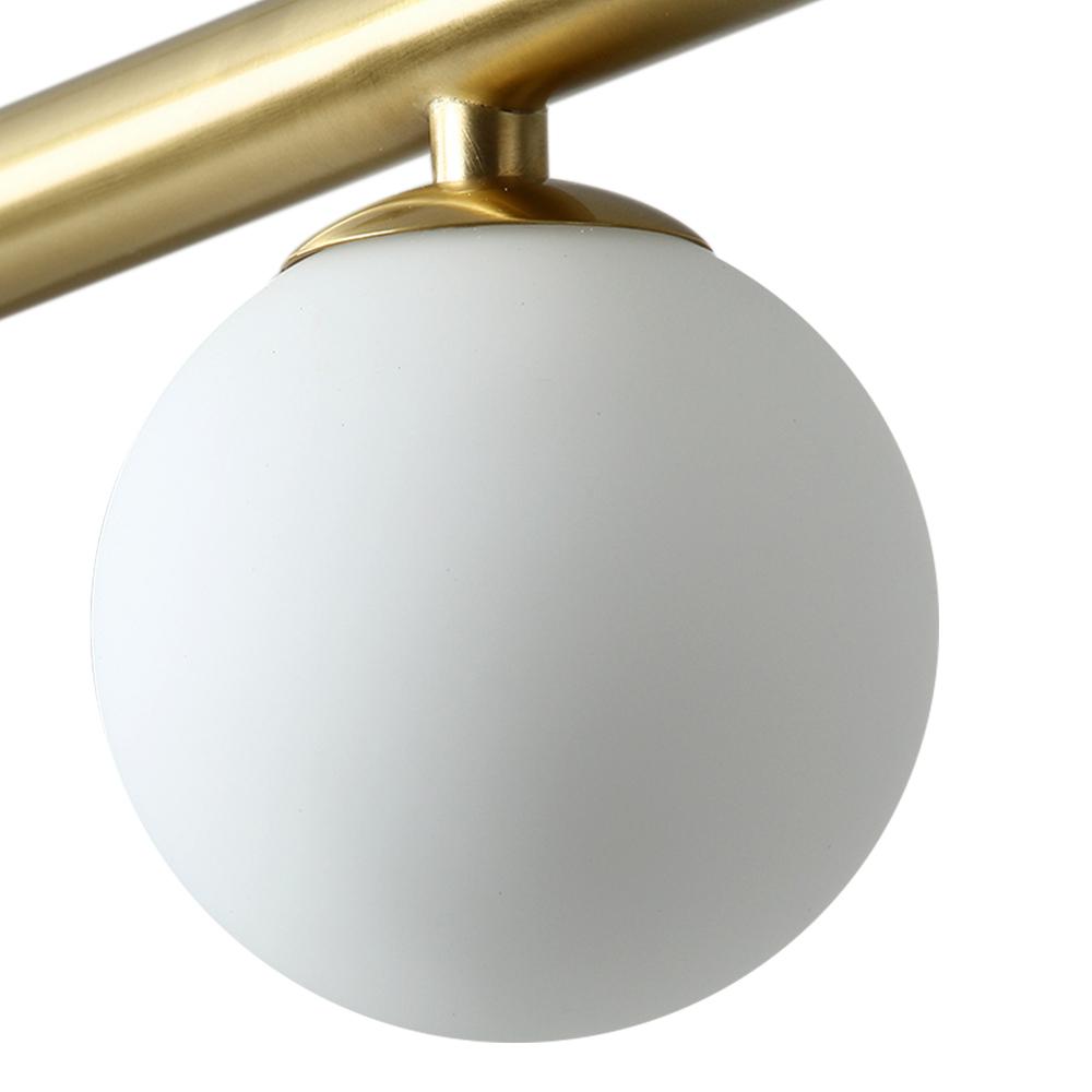 Candelabro Lineal de Vidrio en Forma de Globo de Estilo Moderno de Mediados de Siglo