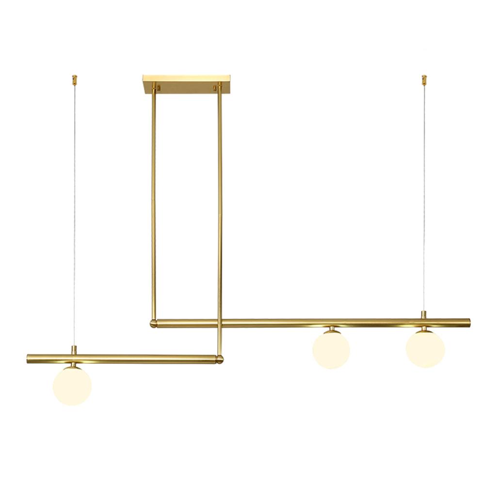 Candelabro Lineal de Vidrio en Forma de Globo de Estilo Moderno de Mediados de Siglo