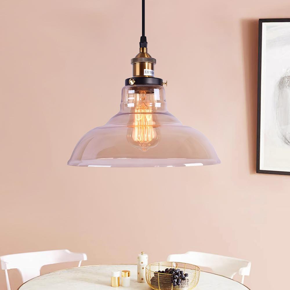 Iluminación Colgante de Vidrio Moderno