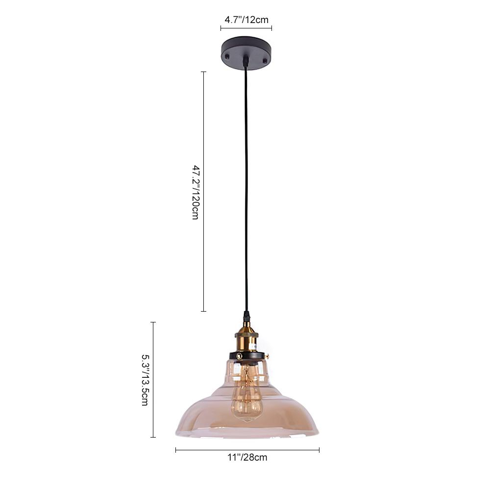 Iluminación Colgante de Vidrio Moderno
