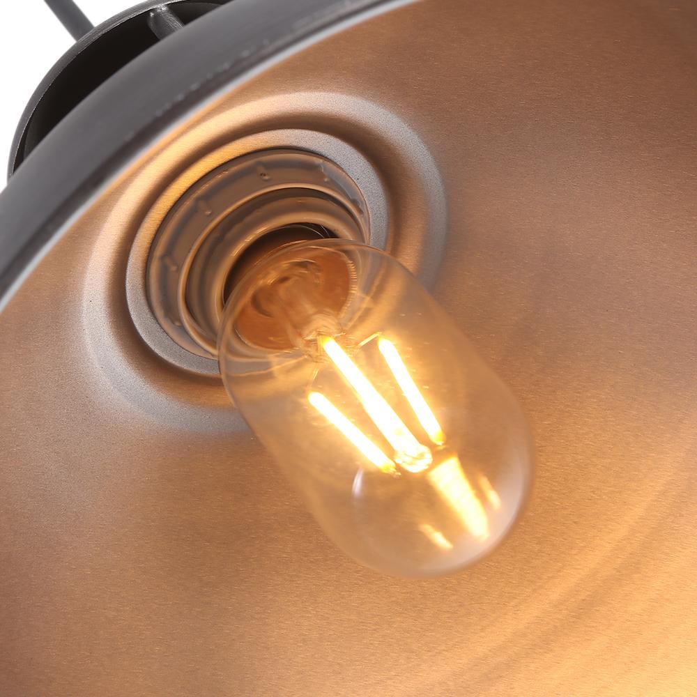 Lámpara Colgante Dome de Tapa de Olla Industrial de 1 Luz