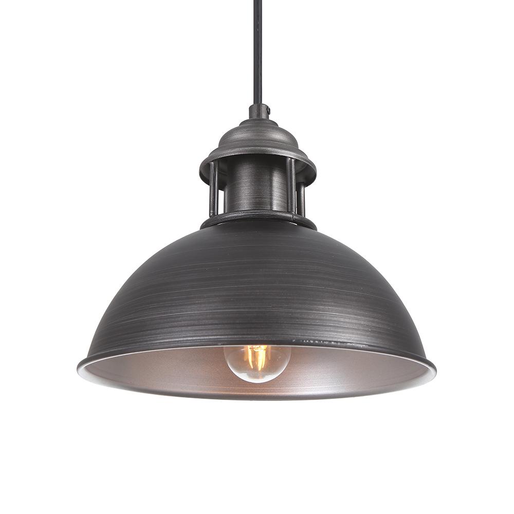 Lámpara Colgante Dome de Tapa de Olla Industrial de 1 Luz