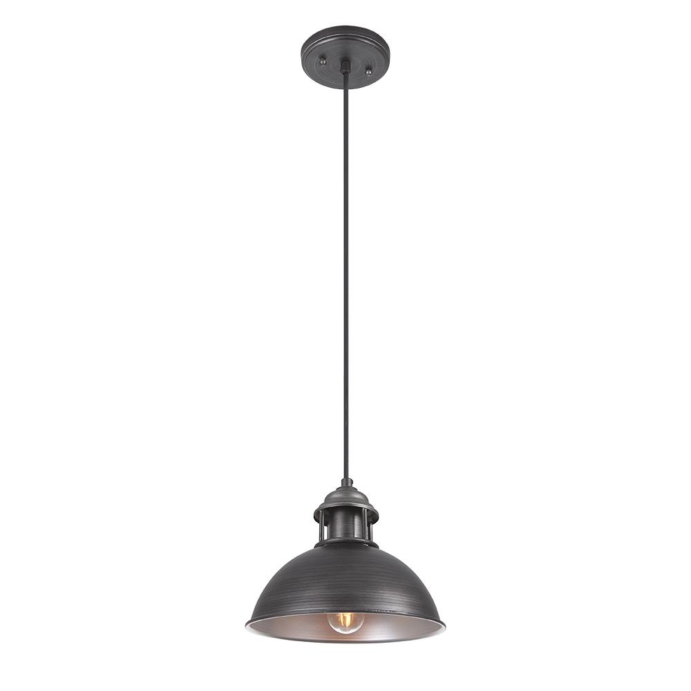 Lámpara Colgante Dome de Tapa de Olla Industrial de 1 Luz