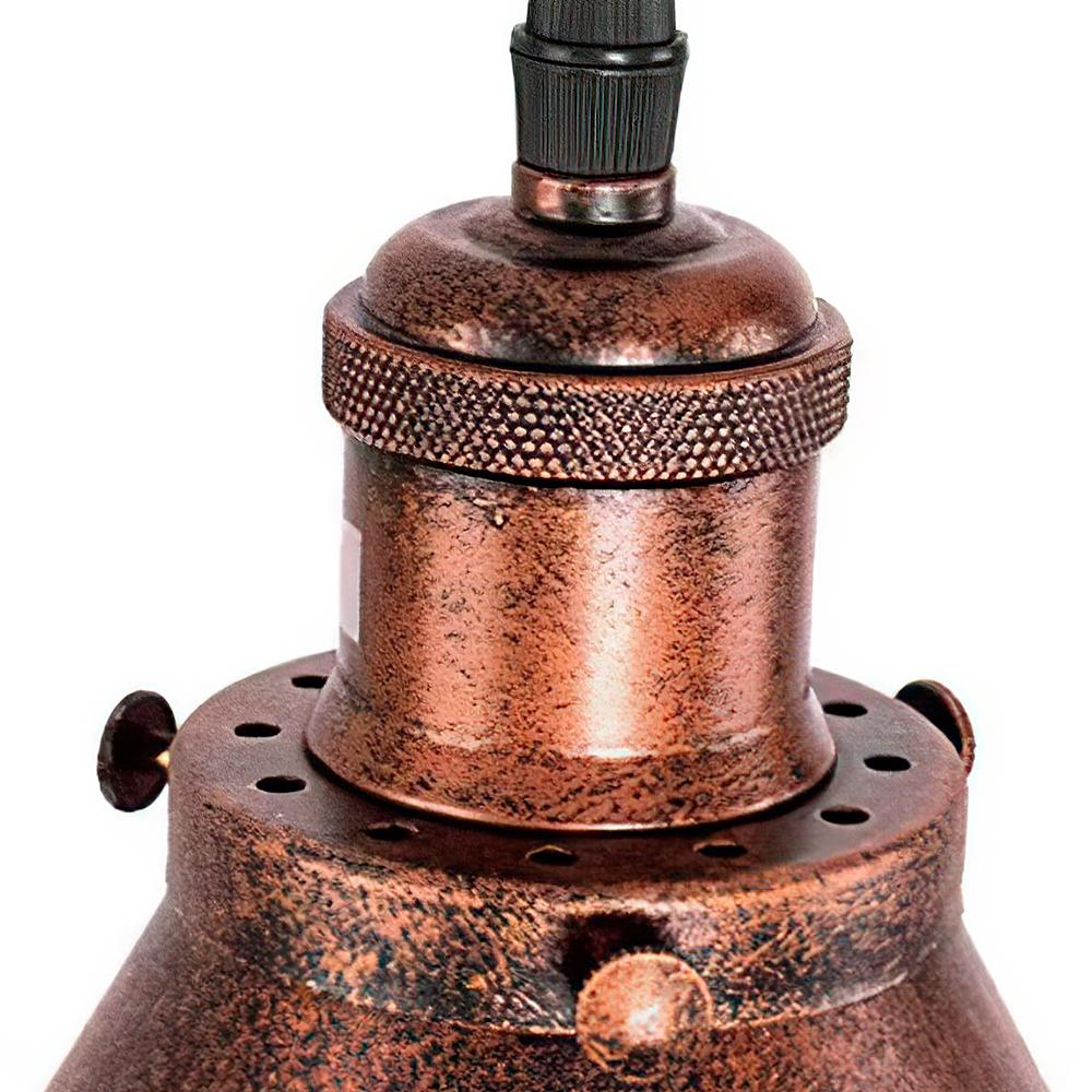 Lámpara colgante de cobre rústico de granja