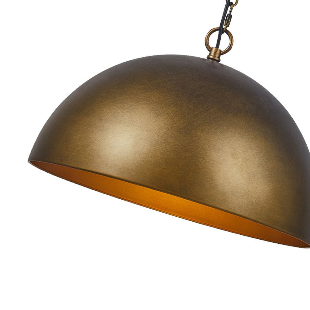 Lámpara colgante de metal industrial de 1 luz para isla de cocina