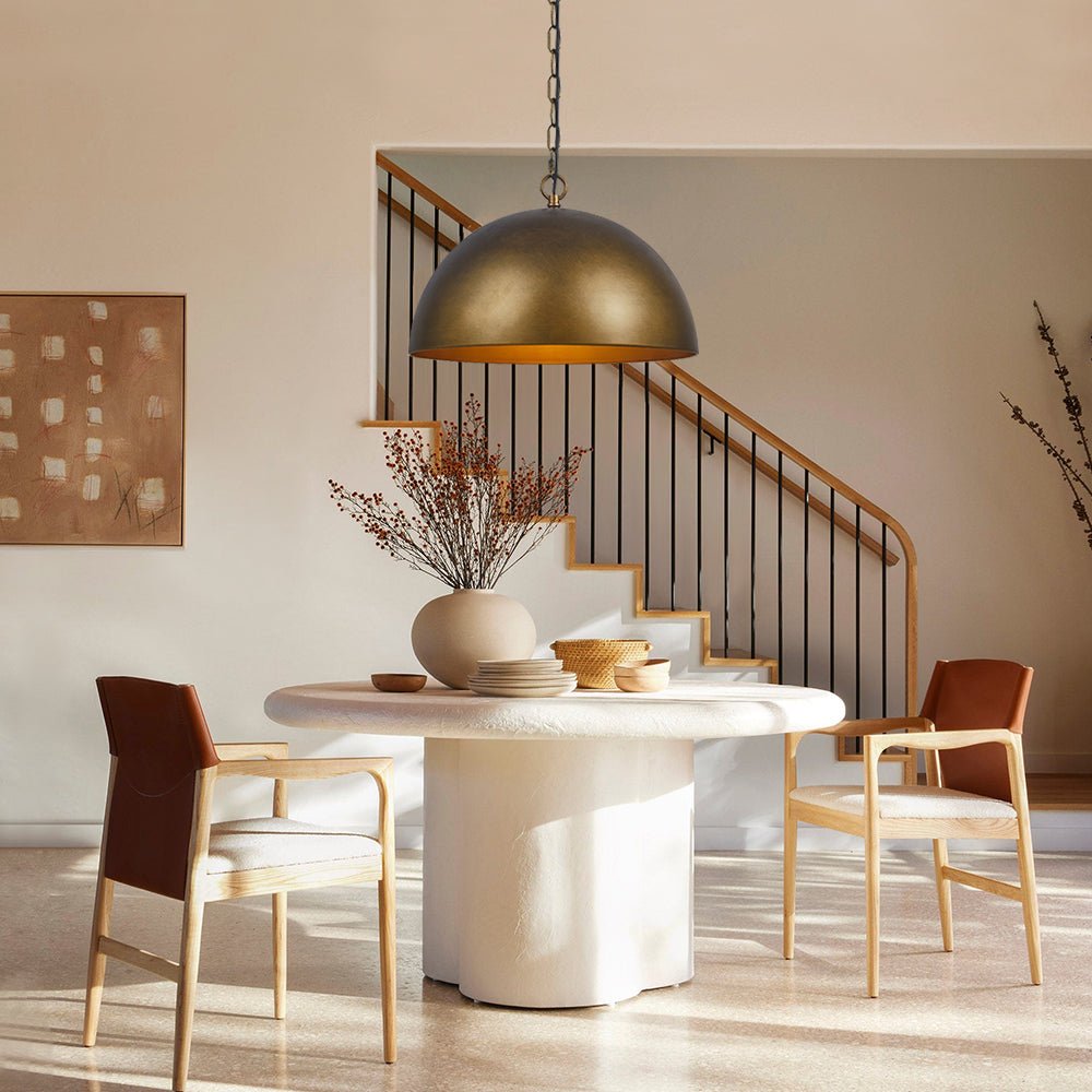 Lámpara colgante de metal industrial de 1 luz para isla de cocina
