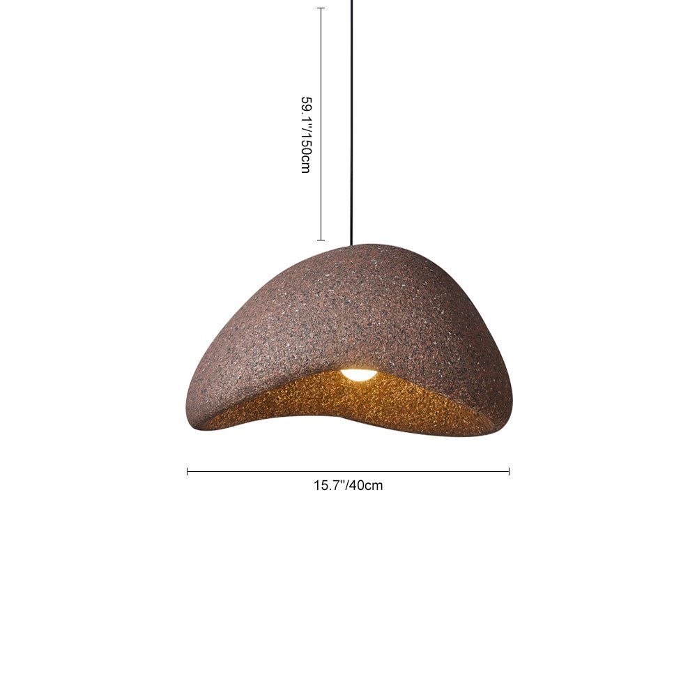 Lámpara Colgante Artesanal Wabi Sabi de 1 Luz
