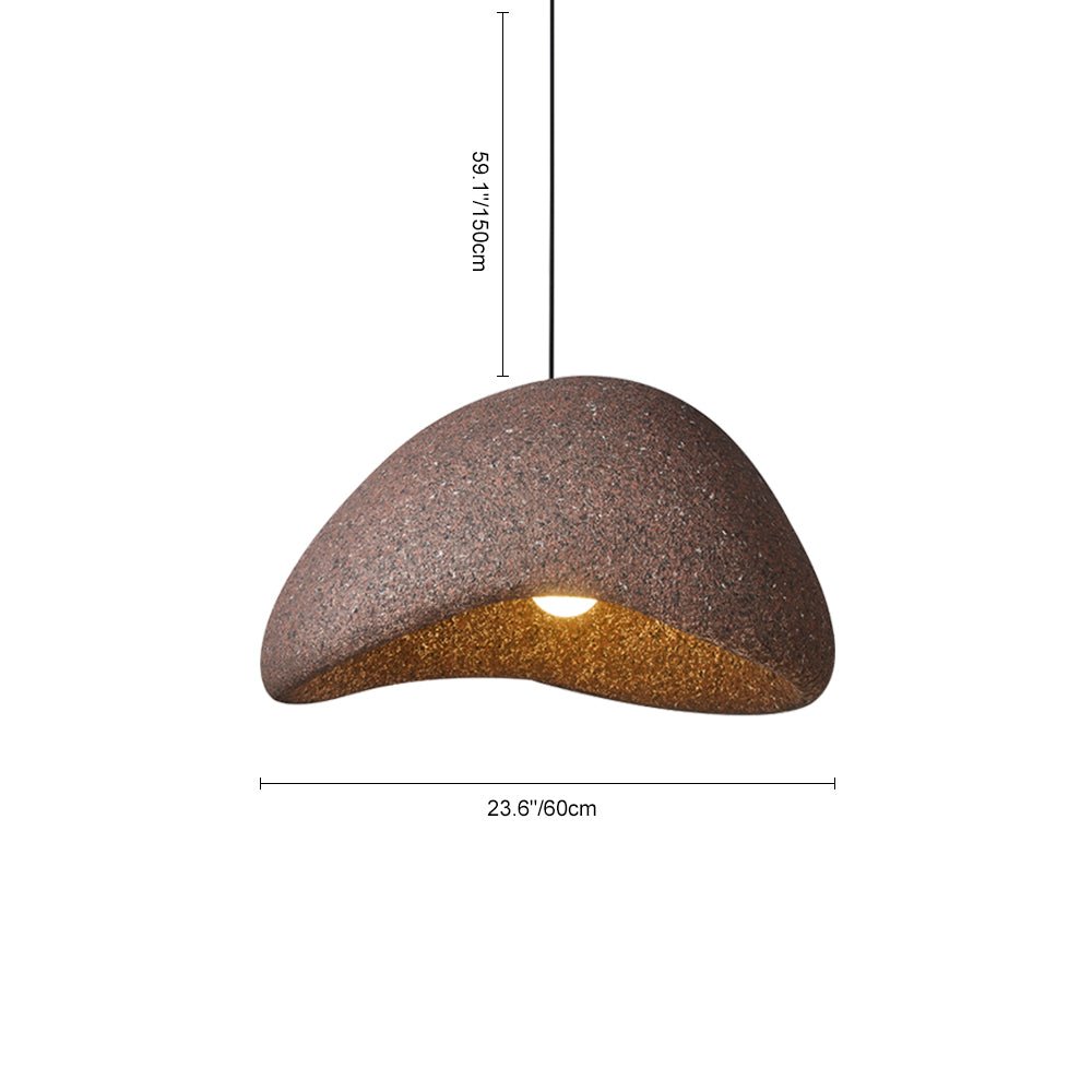 Lámpara Colgante Artesanal Wabi Sabi de 1 Luz