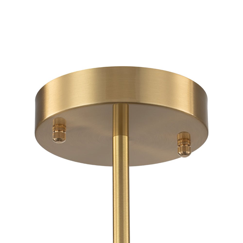 Candelabro de burbujas de vidrio moderno lineal Sputnik azul degradado de 12 luces