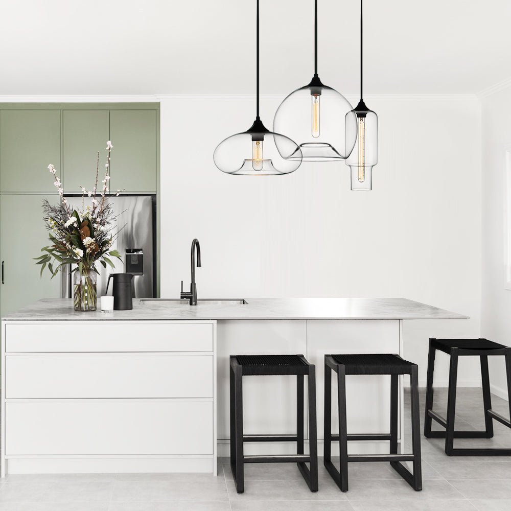 Lámpara Colgante de Cristal de 3 Luces