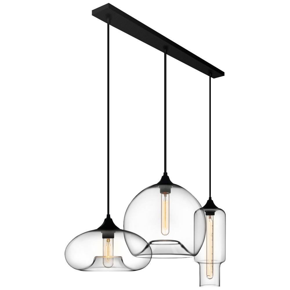 Lámpara Colgante de Cristal de 3 Luces