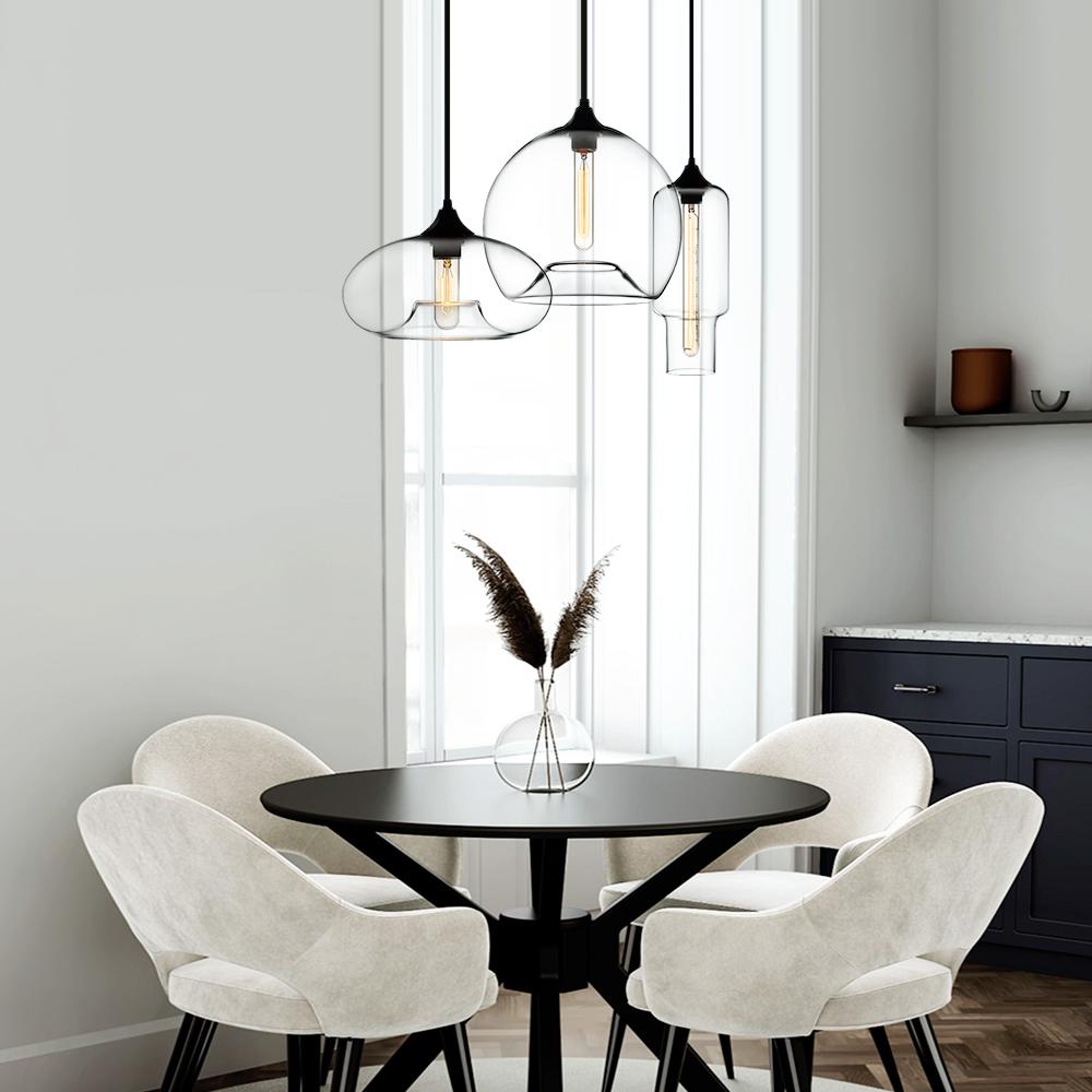 Lámpara Colgante de Cristal de 3 Luces