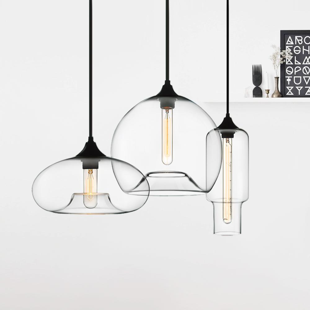 Lámpara Colgante de Cristal de 3 Luces