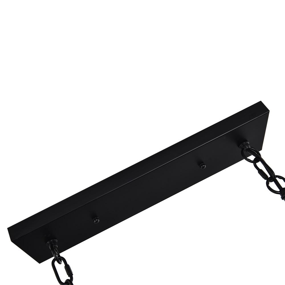 Lámpara de Araña Lineal Rectangular de 5 Luces para Isla de Cocina