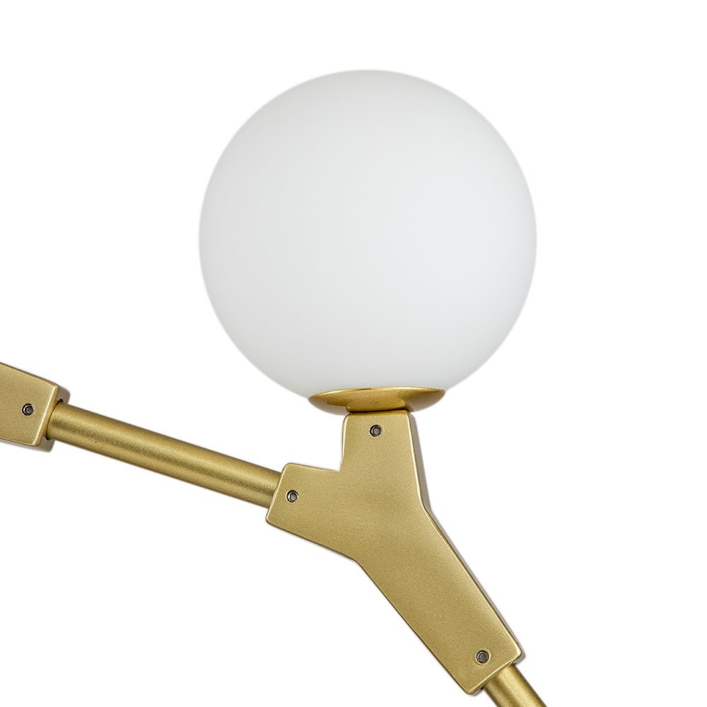 Candelabro Lineal de Vidrio con 8 Luces