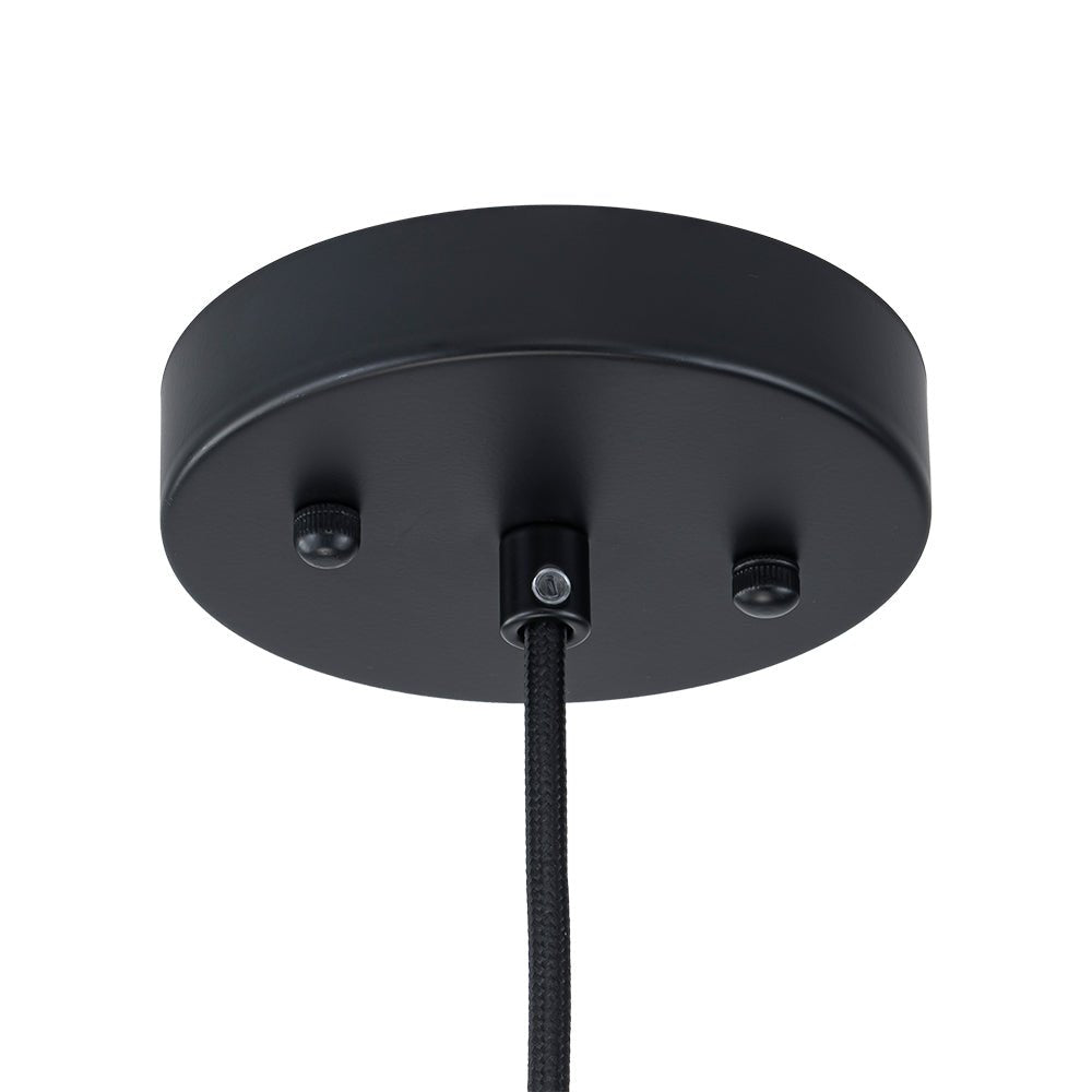 Lámpara Colgante Cónica Hueca de Ratan Tejido a Mano de 3 Luces Boho