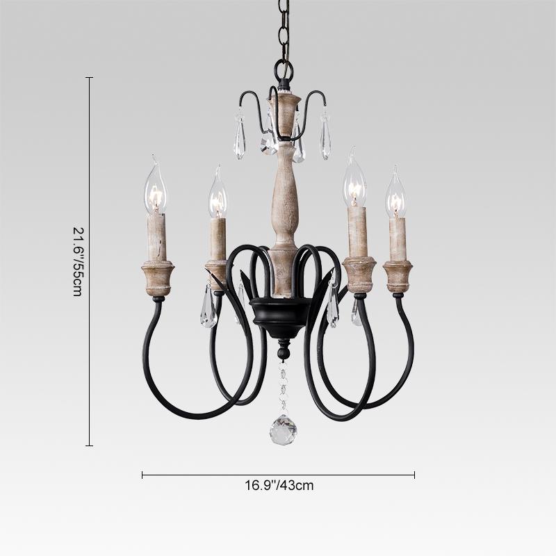 Candelabro de Cristal Estilo Clásico