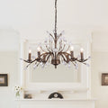 Candelabro de Estilo Francés Clásico con Acentos de Cristal