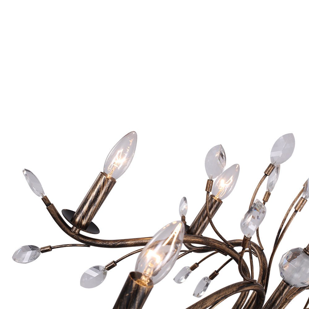 Candelabro de Estilo Francés Clásico con Acentos de Cristal