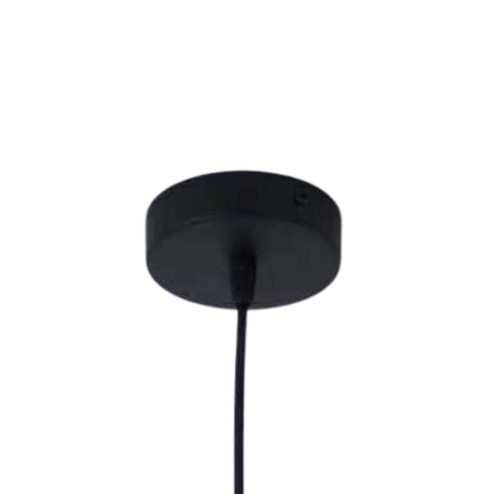 Luz colgante contemporánea de cono de fieltro con borde ondulado de 1 luz