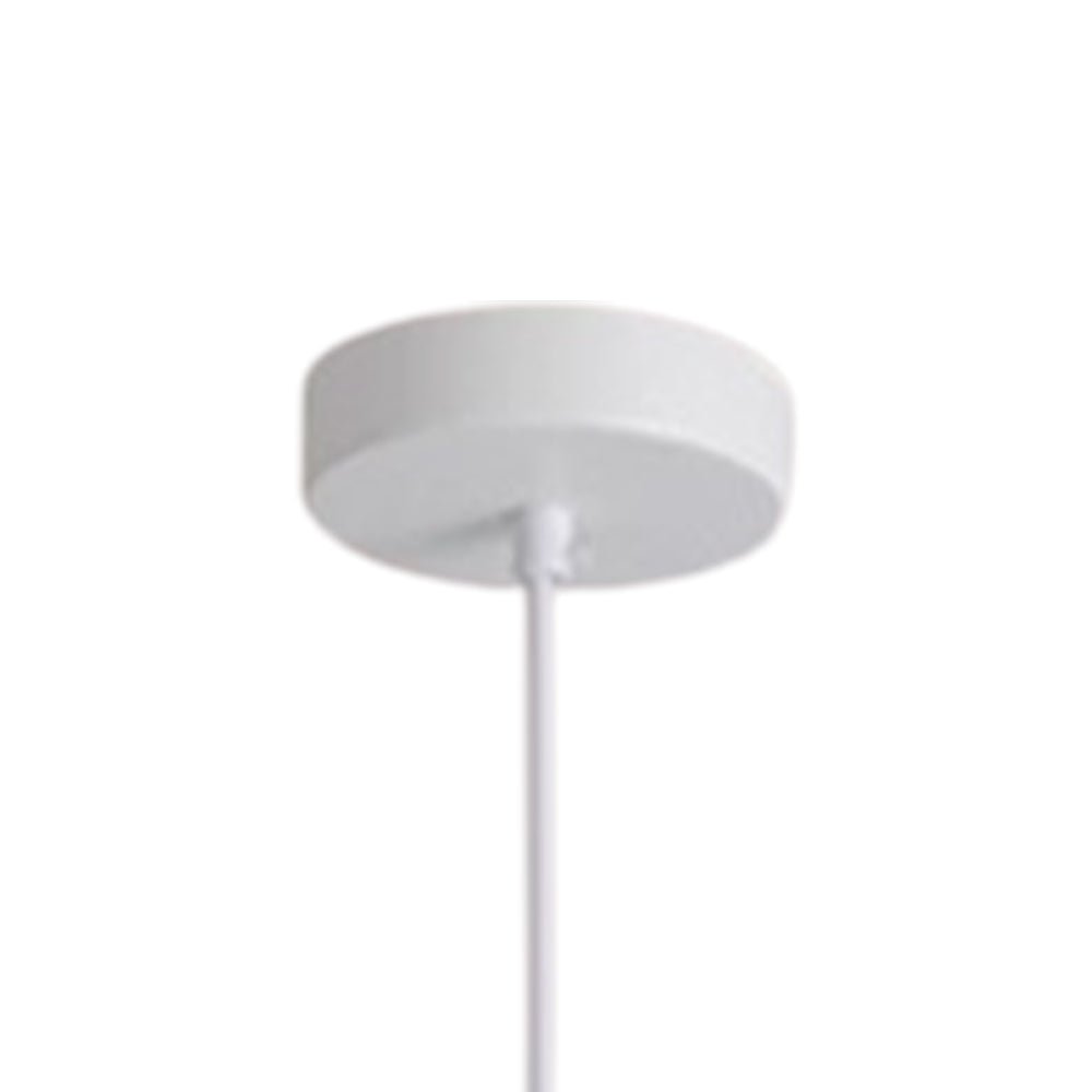 Luz colgante contemporánea de cono de fieltro con borde ondulado de 1 luz