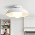 Luz de Techo Semi-Flush de Metal Contemporáneo de 1 Luz con Cúpula de Vidrio