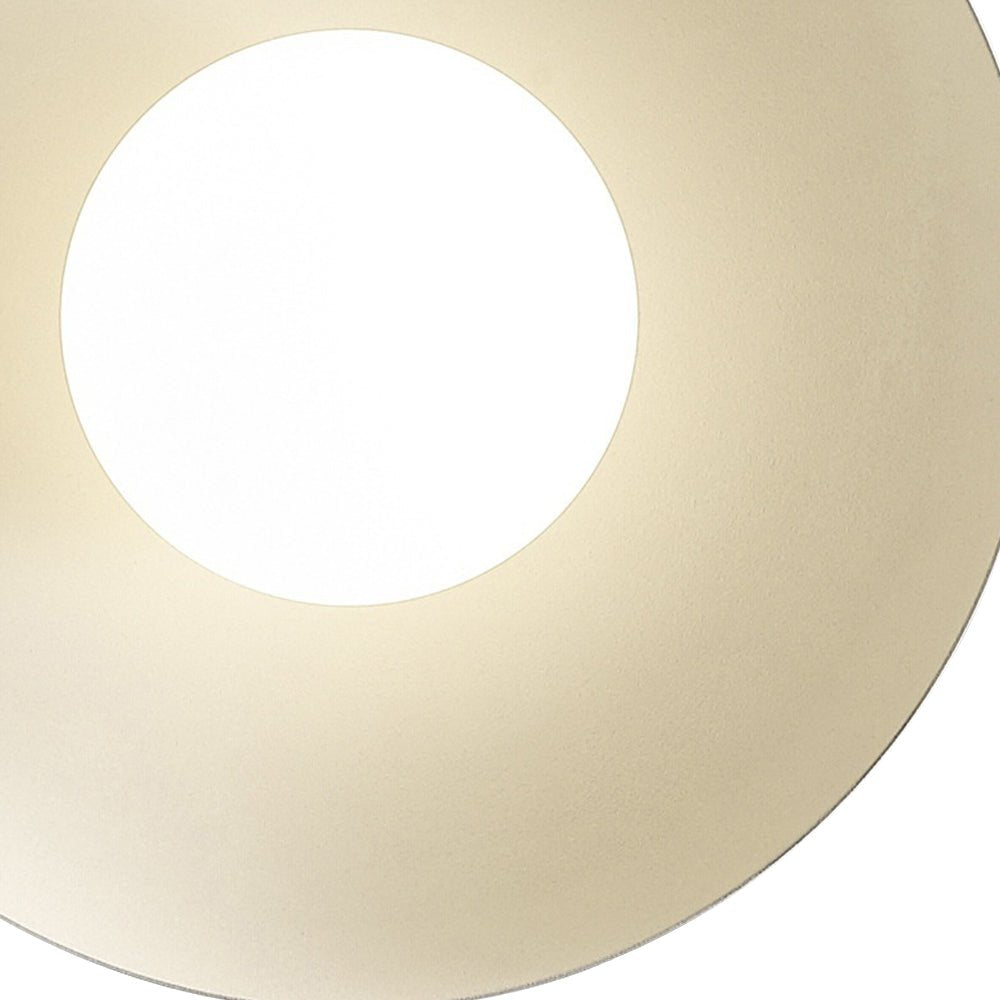 Luz de Techo Semi-Flush de Metal Contemporáneo de 1 Luz con Cúpula de Vidrio