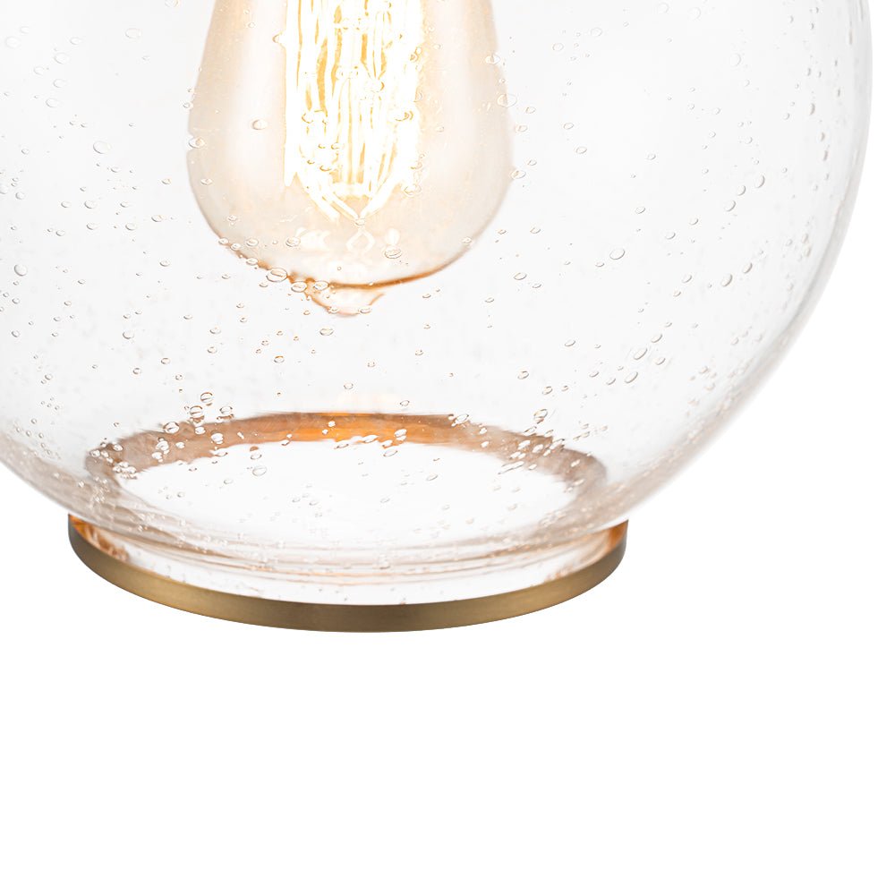 Lámpara Colgante Contemporánea de Vidrio Semilla de 1 Luz para Mesa de Comedor
