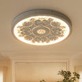 Luz de Techo LED de Resina con Flor Grabada Estilo Francés Creativo