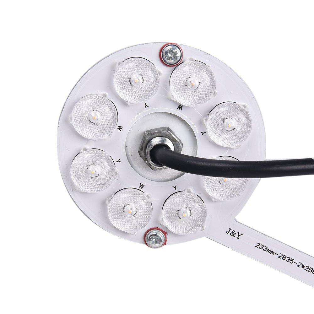 Montura de Techo Redonda LED Regulable con Acento de Madera