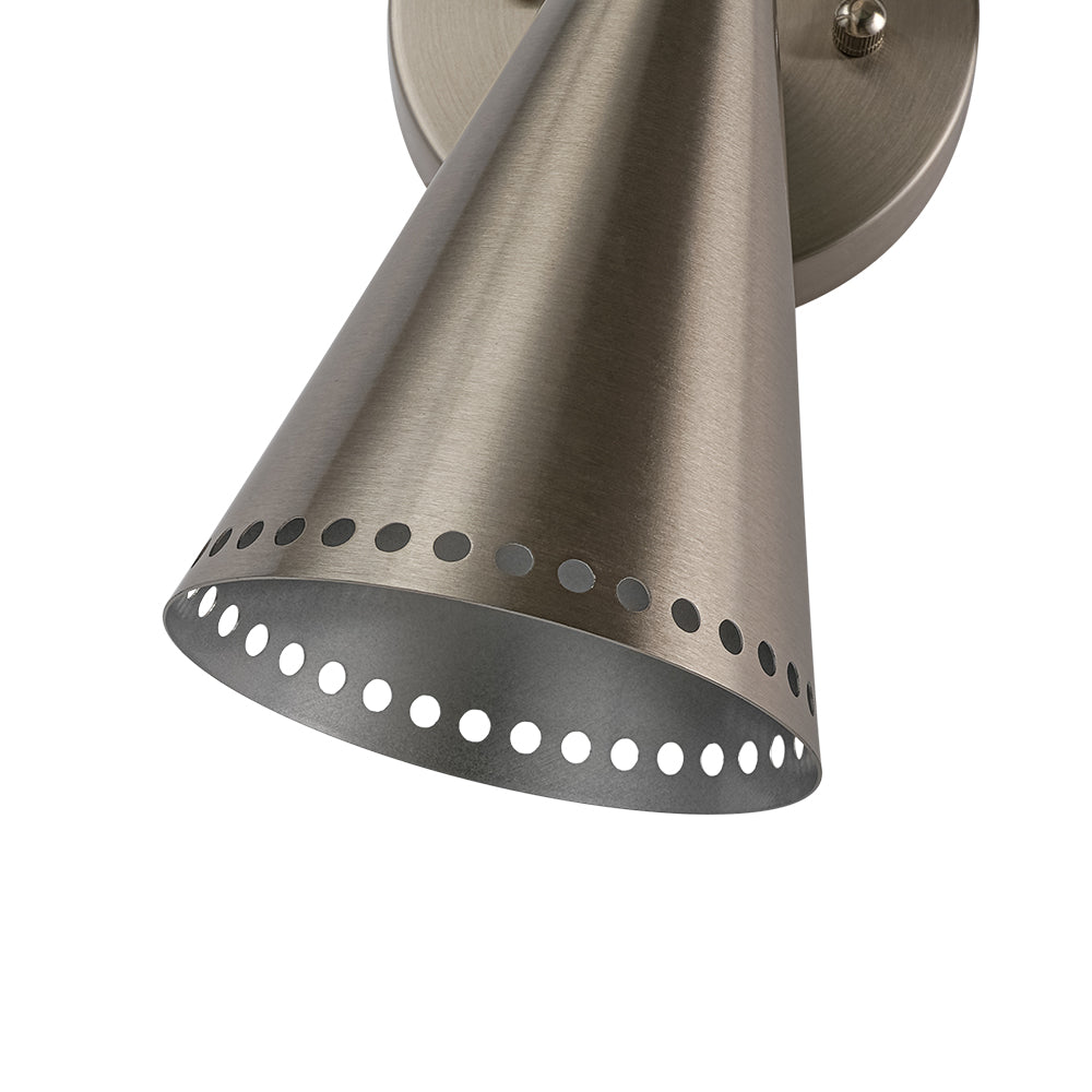 Elegante Lámpara de Pared de Cono de Arena Estrellada de 2 Luces Arriba y Abajo