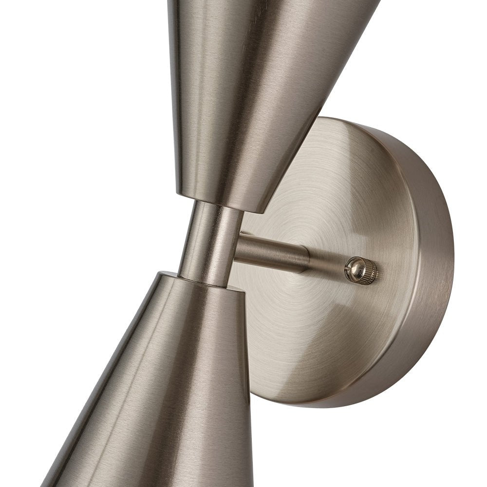 Elegante Lámpara de Pared de Cono de Arena Estrellada de 2 Luces Arriba y Abajo